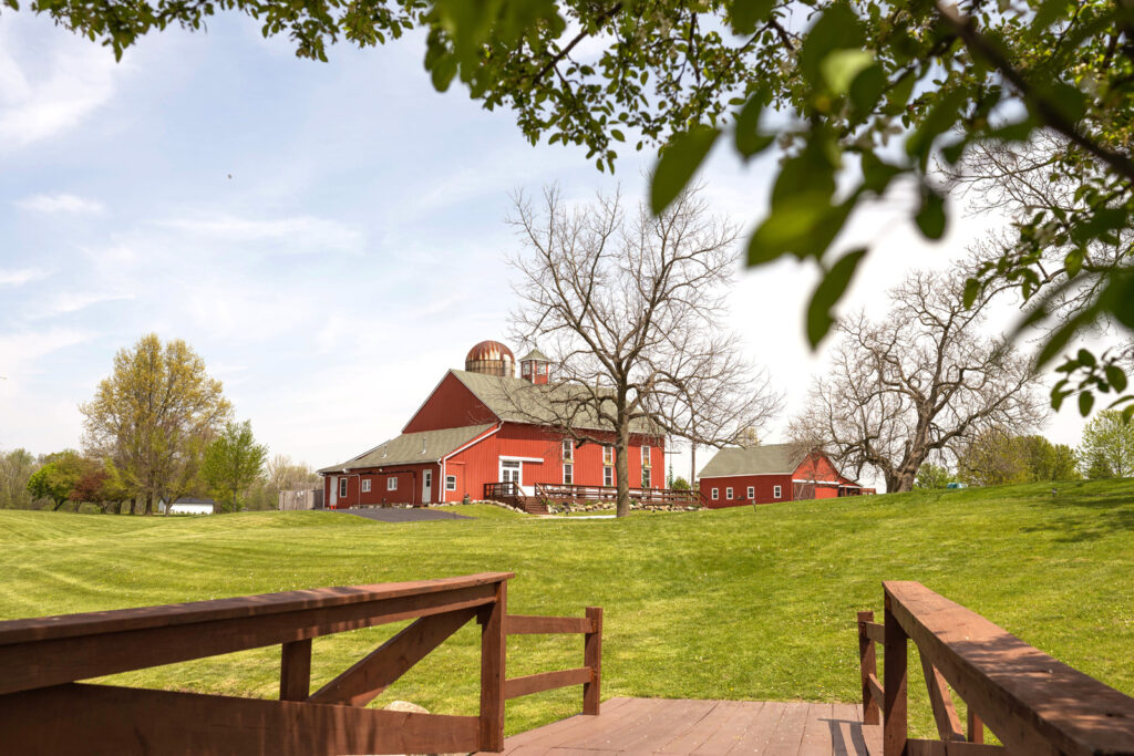 Ash and Oak Weddings hosts a large red barn and acres of land perfect for weddings.