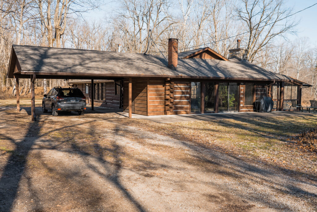 Cabin for getting ready at The Conservatory at Evergreen.