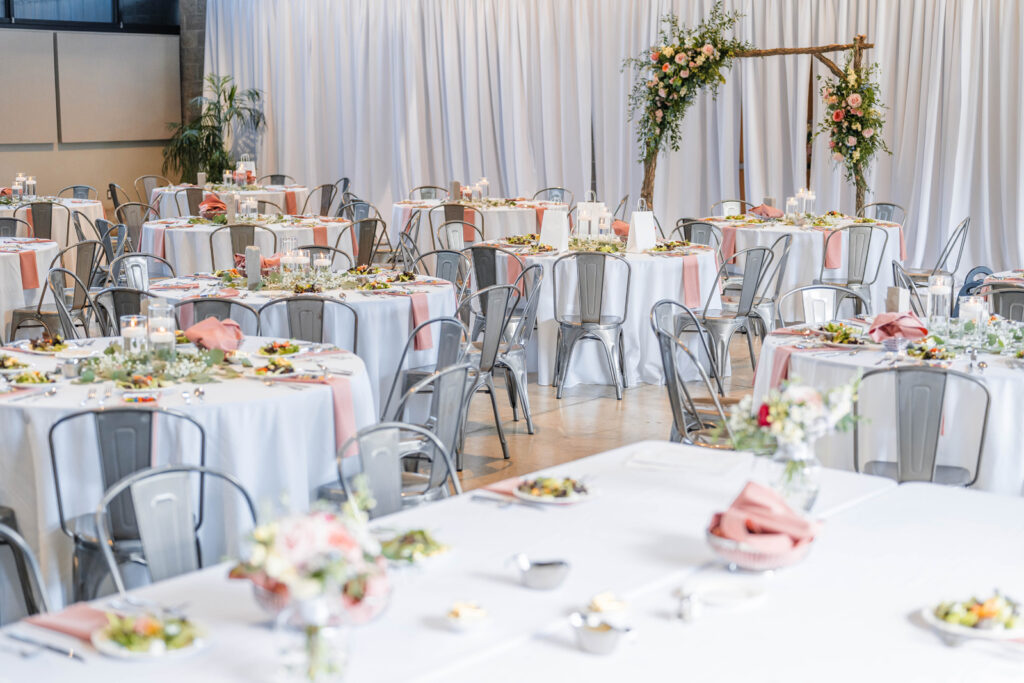 Reception space at One World at Woolery Mill